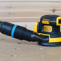 Use your shop vac 1-7/8th hose with the ToolCurve Hose adapter for the DEwalt 20v Sander
