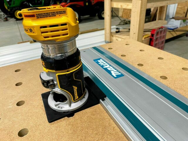 ToolCurve Router adapter for Dewalt router and Makita Guide rail