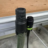Use your Festool MFT/3 Table and store your Plug-it cable and 27mm Hose by your side