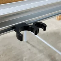 Festool 27mm hose and plug it holder for Festool MFT table made out of Aluminum