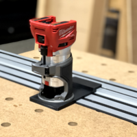 Milwaukee Router to Dewalt Track Adapter
