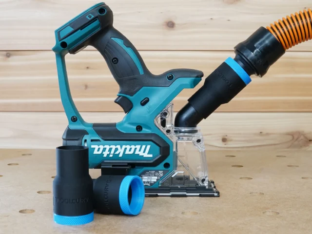 Use your shop vac from Home depot with your Makita XDS Drywall Cut out Saw to keep your area clean from drywall dust