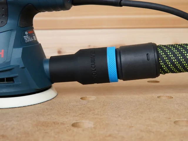 Keep your shop clean and dust off the surface with the ToolCurve 5in Bosch Hose Adapter