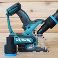 Drywall dust is a thing of the past with the Makita XDS drywall saw and our 1 7/8th" Hose adapter for a clean shop