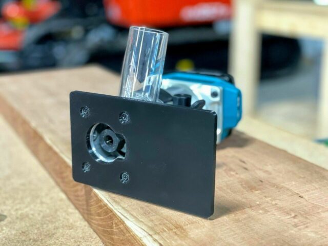 Base of the 6in Base Plate for makita trim router