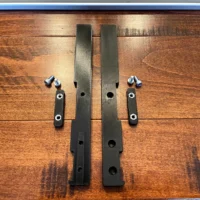 Narrow rips for track saw parallel guides