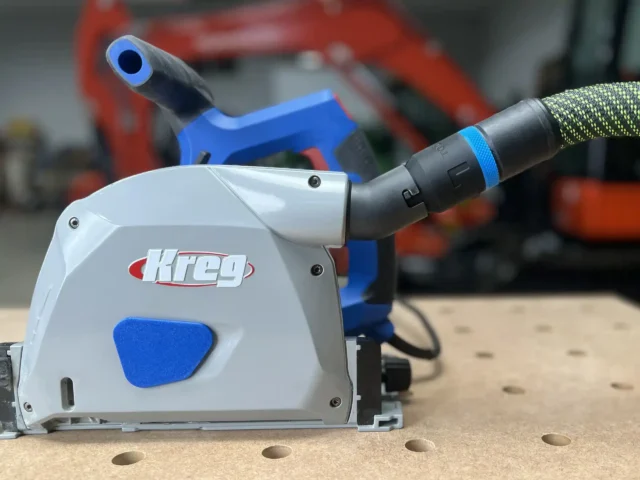 Use your Festool 27mm hose with your Kreg ACS track saw
