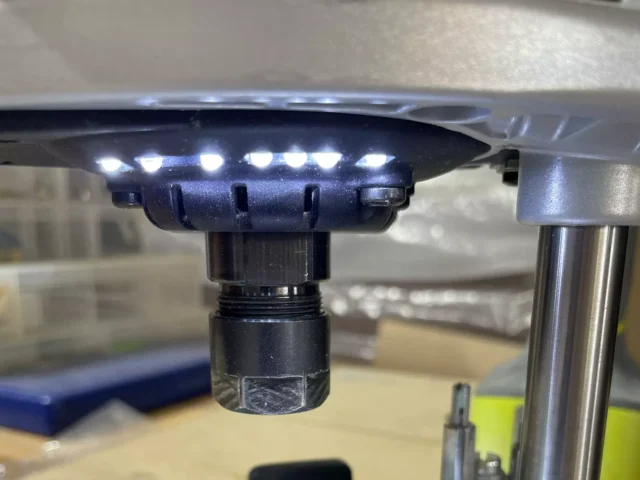LED lights on the Festool 1400 router install