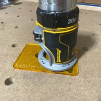 Base plate for Dewalt trim router