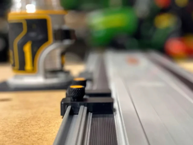 Rail stops for powertec guide rails