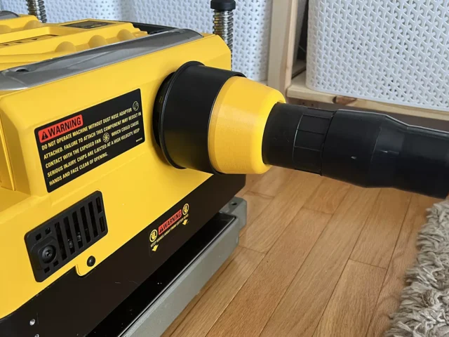 Connect your Shop Vac hose to your Dewalt 735 Planer
