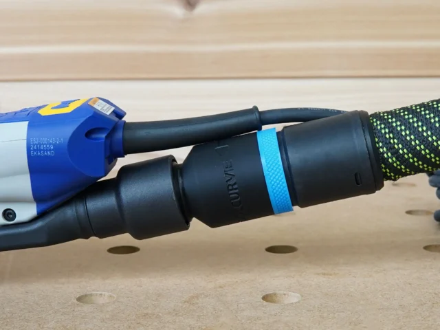use your festool 27mm hose with your Ekasand hose adapter