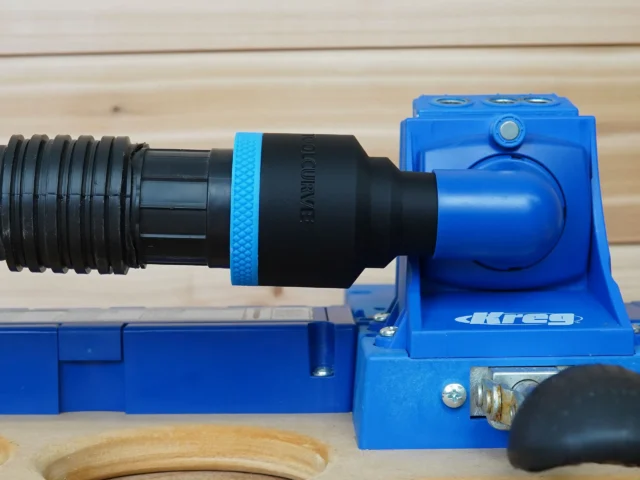 Use your shop vac from home depot with your Kreg K5 pocket hole jig and keep saw dust off your workbench