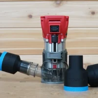 use your shop vac 1-7/8" hose with your Milwaukee M18 Router