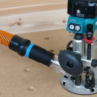 Makita 18v plunge router hose adapter to use with your standard shop vac 1 1/4" hose