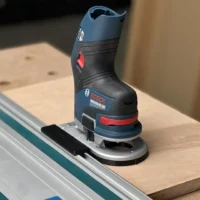 Makita track saw rail adapter for Bosch 12v edge router