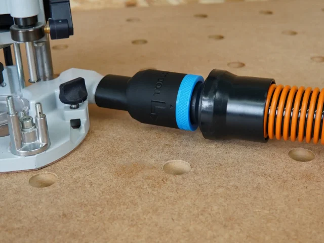 1-1/4" Shop Vac Hose Adapter to use with your Festool 1010 Router oval dust port