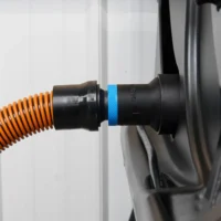 Use your 1-1/4" Shop Vac hose with your Saw Stop Jobsite Pro Table Saw lower 2 1/4" Dust port