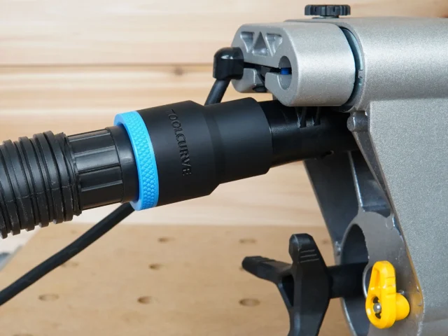 Dewalt Miter Saw hose adapter for your shop vac that uses the standard 1 7/8th Hose