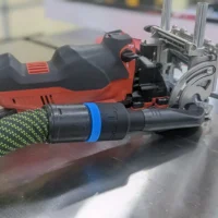 Use your 27mm Festool hose with your Mafell DDF 40 Dowel joiner
