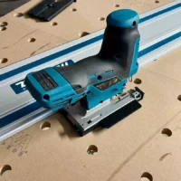 Connect your makita 12v Jigsaw to your festool and makita track saw guide rail