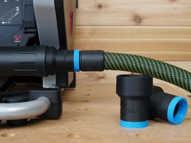 a Festool 27mm hose adapter for the Saw Stop CTS port