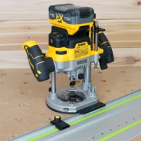 Router Adapter for Dewalt 2-1/4" HP Plunge router to connect to your Festool guide rail