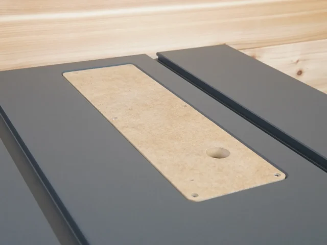 Zero Clearance inserts for the Saw stop table saw made out of MDF and Plywood
