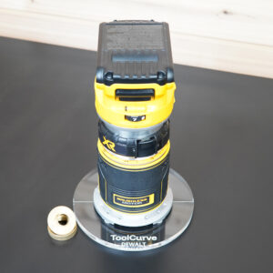 6" Round Acrylic Base Plate for DeWalt Trim Router