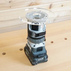 6″ Round Acrylic Router Base Plate for Flex Trim Router