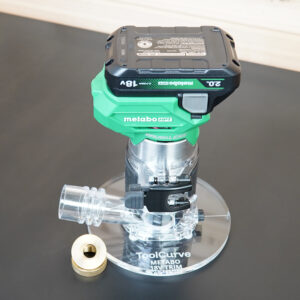 6″ Round Acrylic Router Base Plate for Metabo Trim Router