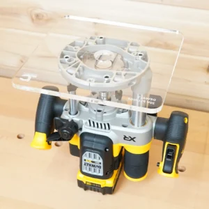 10" Square Acrylic Router Base Plate for Dewalt 20v 2-1/4 HP