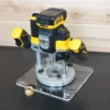 10" Square Acrylic Router Base Plate for Dewalt 20v 2-1/4 HP