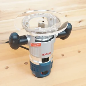 8″ Acrylic Router Base Plate for Bosch MR23EVS Plunge Router