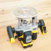 8″ Round Acrylic Router Base Plate for Dewalt 20v 2-1/4 HP