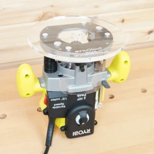 8″ Acrylic Router Base Plate for Ryobi 2 HP Plunge Router