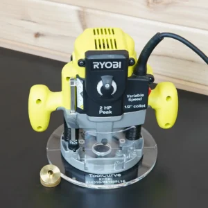 8″ Round Acrylic Base Plate for Ryobi 2 HP Plunge Router