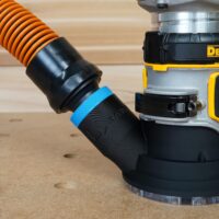 ToolCurve 1-1/4″ hose adapter for Dewalt Trim Router