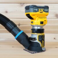 ToolCurve 2-1/2″ hose adapter for Dewalt Trim Router