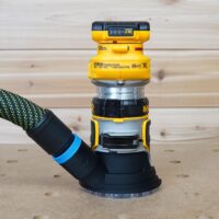 ToolCurve 27mm hose adapter for Dewalt Trim Router