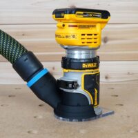 ToolCurve 36mm hose adapter for Dewalt Trim Router