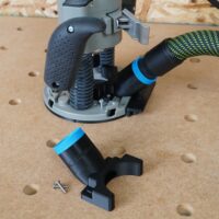 ToolCurve 27mm hose adapter for Bosch 1617 Plunge Router