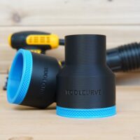 ToolCurve 2-1/2″ hose adapter for Dewalt 1/4 Sheet Palm Sander - DWE6411