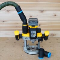 ToolCurve 27mm hose adapter for Dewalt 2-1/4 HP Cordless Plunge Router