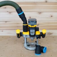 ToolCurve 36mm hose adapter for Dewalt 2-1/4 HP Cordless Plunge Router