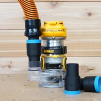 ToolCurve 1-1/4″ hose adapter for Dewalt Trim Router