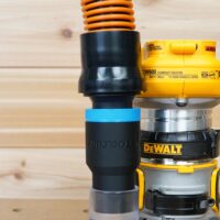 ToolCurve 1-1/4″ hose adapter for Dewalt Trim Router
