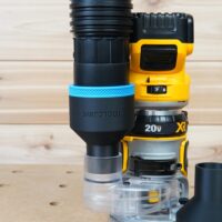 ToolCurve 2-1/2″ hose adapter for Dewalt Trim Router