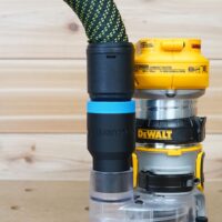 ToolCurve 27mm hose adapter for Dewalt Trim Router