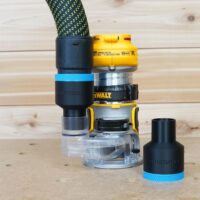 ToolCurve 36mm hose adapter for Dewalt Trim Router